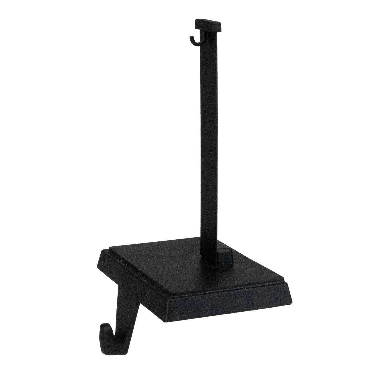 Northlight 6.75" Matte Black Stocking Holder With Ornament Hanger 2 Northlight 6.75" Matte Black Stocking Holder With Ornament Hanger - Image 2