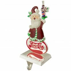 Northlight 9.75" Silver Plated Pepsi-Cola Santa Claus Christmas Stocking Holder -Northlight Shop northlight hd82332 4 updatedjpg 27795.1665611042