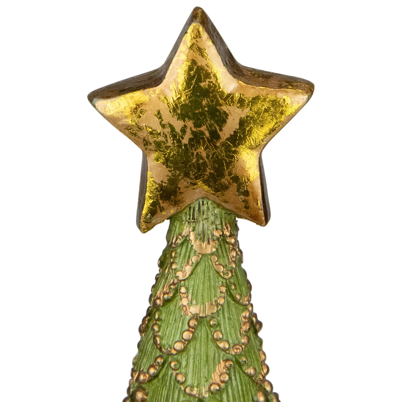 Northlight 17" Green Christmas Tree Cone On Pedestal With Star Topper Tabletop Decor 4 Northlight 17" Green Christmas Tree Cone On Pedestal With Star Topper Tabletop Decor - Image 4