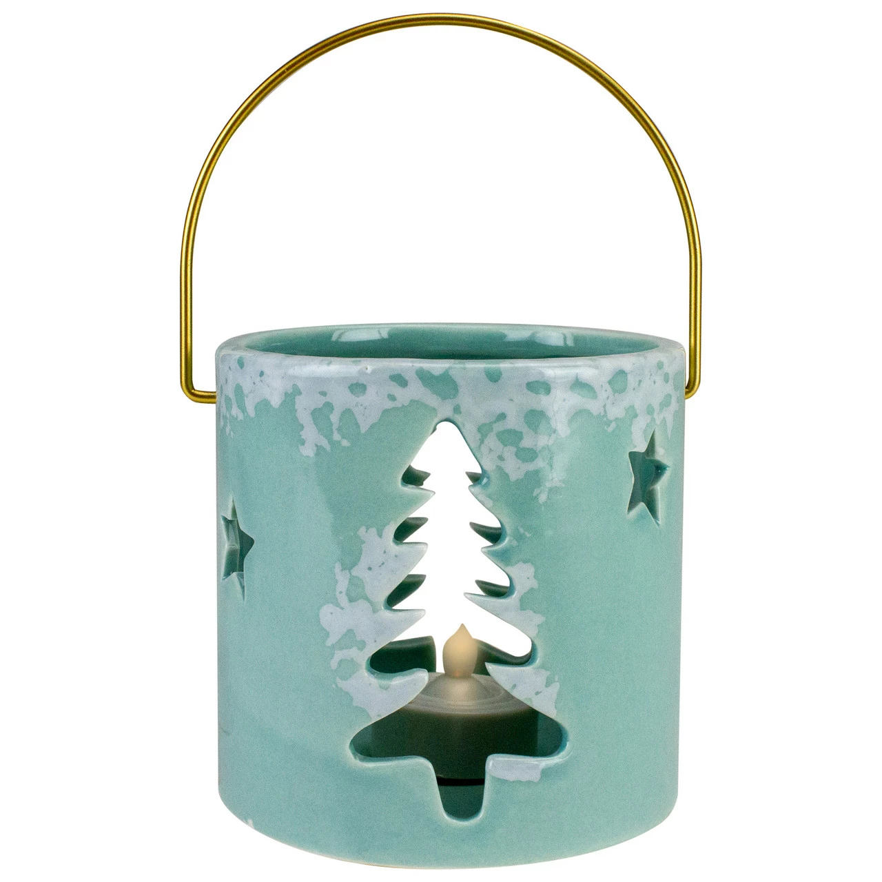 Northlight 3.75" Green Christmas Tree Cut Out Tea Light Candle Holder 3 Northlight 3.75" Green Christmas Tree Cut Out Tea Light Candle Holder - Image 3