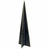 Northlight 15" Blue And Gold Triangular Christmas Tree Tabletop Decor