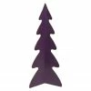 Northlight 12" Purple Triangular Christmas Tree With A Curved Design Tabletop Decor