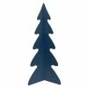 Northlight 15" Blue Triangular Christmas Tree With A Curved Design Tabletop Decor