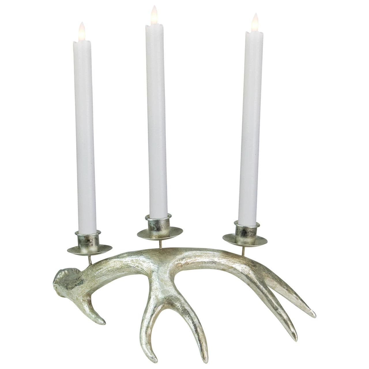 Northlight 12" Champagne Deer Antler Christmas Taper Candle Holder 1 Northlight 12" Champagne Deer Antler Christmas Taper Candle Holder