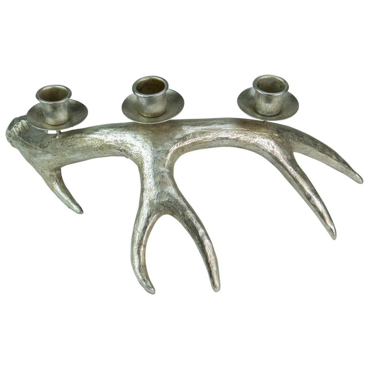 Northlight 12" Champagne Deer Antler Christmas Taper Candle Holder 3 Northlight 12" Champagne Deer Antler Christmas Taper Candle Holder - Image 3