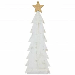 Northlight 16.5" Distressed Wooden Triple Christmas Tree With Star Table Top Decor -Northlight Shop northlight hh93167 3 58641.1665346764