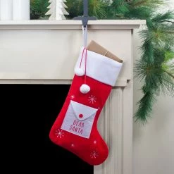 Northlight 19" Red And White "Dear Santa" Envelope Christmas Stocking -Northlight Shop northlight j90435 5 99683.1608349778