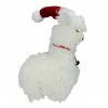 Northlight 13" Plush Standing Llama With Jingle Bell Necklace Christmas Tabletop Figure