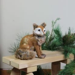 Northlight 10.25" Plush Brown Sitting Fox Figure Animal Decoration -Northlight Shop northlight ja15778 3 13925.1665610748