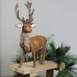 Northlight 24” Brown And Gold Standing Reindeer Christmas Tabletop Figure 5 Northlight 24” Brown And Gold Standing Reindeer Christmas Tabletop Figure -Northlight Shop northlight ja15780 3 78231.1664901053