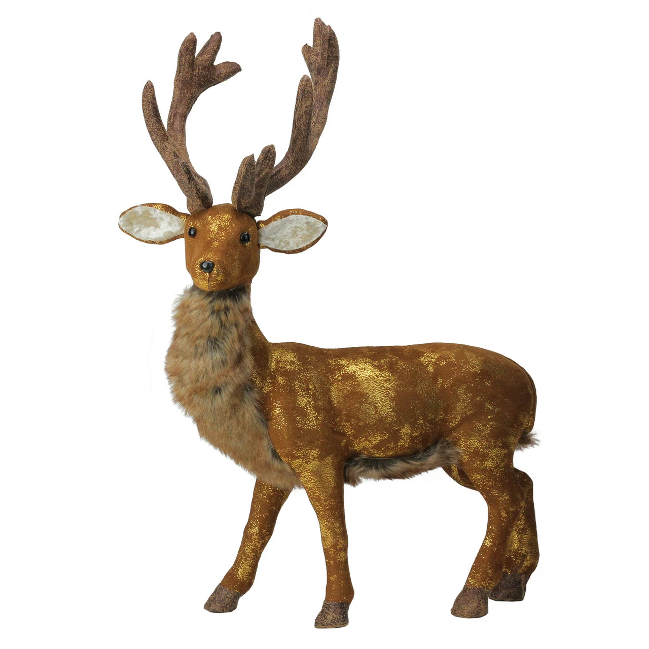 Northlight 24” Brown And Gold Standing Reindeer Christmas Tabletop Figure 1 Northlight 24” Brown And Gold Standing Reindeer Christmas Tabletop Figure