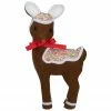 Northlight 13.75" Gingerbread Kisses Baby Reindeer With Red Nose Christmas Figure