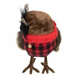 Northlight 10" Owl With Buffalo Plaid Christmas Figure -Northlight Shop northlight ja25739 4 18578.1588402581