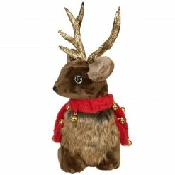 Northlight 10.5" Sitting Reindeer With Buffalo Plaid Saddle Christmas Figure -Northlight Shop northlight ja25740 2 updated 88283.1588402590