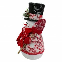 Northlight 12.5" White And Red Standing Snowman With Shovel Table Top Christmas Decoration 8 Northlight 12.5" White And Red Standing Snowman With Shovel Table Top Christmas Decoration -Northlight Shop northlight ja87545 3 03192.1665174044