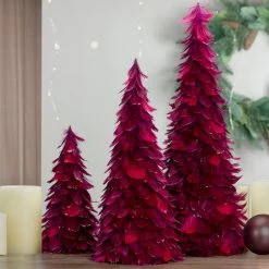 Northlight 18-Inch Plum Feather Cone Table Top Christmas Tree With Glitter -Northlight Shop northlight ja87627 5 89906.1602207597