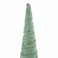 Northlight 11.5" Green Fabric With Gold Garland Christmas Cone Tree -Northlight Shop northlight ja93328 2 62890.1645836906