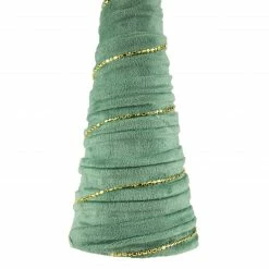 Northlight 11.5" Green Fabric With Gold Garland Christmas Cone Tree -Northlight Shop northlight ja93328 3 01616.1645836906