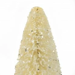 Northlight 11.5" Glittered Cream Sisal Christmas Tree Decoration -Northlight Shop northlight ja93336 2 53970.1652460139