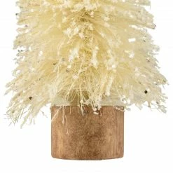 Northlight 11.5" Glittered Cream Sisal Christmas Tree Decoration -Northlight Shop northlight ja93336 3 74210.1652460139
