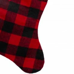 Northlight 23" Black And Red Rustic Buffalo Plaid Christmas Stocking -Northlight Shop northlight l27900 3 62320.1588354066