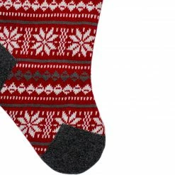 Northlight 23" Red, Gray And White Knit Christmas Stocking With Sherpa Cuff -Northlight Shop northlight l27904 3 39408.1588397980