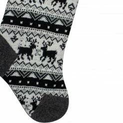 Northlight 21" Black, Gray And White Rustic Lodge Knit Christmas Stocking With Sherpa Cuff -Northlight Shop northlight l27906 3 04975.1588355123