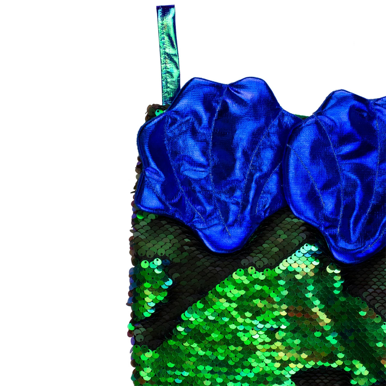 Northlight 24" Green And Black Sequined Iridescent Mermaid Christmas Stocking 4 Northlight 24" Green And Black Sequined Iridescent Mermaid Christmas Stocking - Image 4