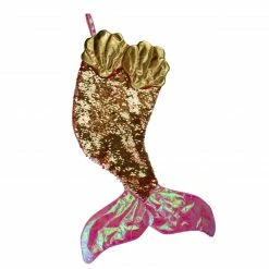 Northlight 24" Pink And Gold Sequined Iridescent Mermaid Christmas Stocking 6 Northlight 24" Pink And Gold Sequined Iridescent Mermaid Christmas Stocking -Northlight Shop northlight l27911 1 83068.1588369038