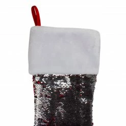 Northlight 22" Red And Silver Reversible Sequined Christmas Stocking 9 Northlight 22" Red And Silver Reversible Sequined Christmas Stocking -Northlight Shop northlight l27912 03 82652.1588396887