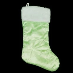 Northlight 20" Mint Green Iridescent Glittered Snowflake Christmas Stocking -Northlight Shop northlight l35327 3 11084.1599786792