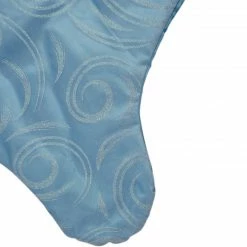 Northlight 20.5" Light Blue And White Glittered Swirl Christmas Stocking With Faux Fur Cuff -Northlight Shop northlight l35658 3 94499.1588350363