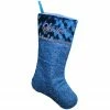 Northlight 18" Metallic Blue And Silver Embroidered 'Spoiled' Christmas Stocking