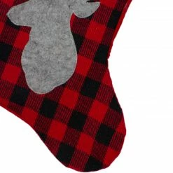 Northlight 20.5" Red And Black Buffalo Plaid Reindeer Christmas Stocking -Northlight Shop northlight l85523 3 90080.1664033594