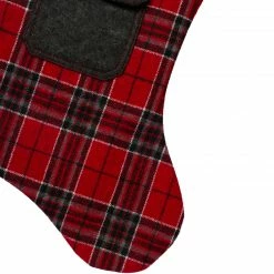 Northlight 20.5" Red And Black Plaid Christmas Stocking With Pocket And Faux Fur Cuff 6 Northlight 20.5" Red And Black Plaid Christmas Stocking With Pocket And Faux Fur Cuff -Northlight Shop northlight l85524 3 30009.1588362273