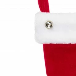 Northlight 6" Red Velvet Christmas Stocking With Cuff And Silver Bell Accent -Northlight Shop northlight l85576 2 00285.1604196742