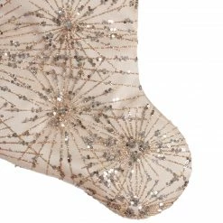 Northlight 20.5-Inch Gold Glitter And Sequin Satin Cuff Christmas Stocking -Northlight Shop northlight l87987 3 sample 55295.1604110076