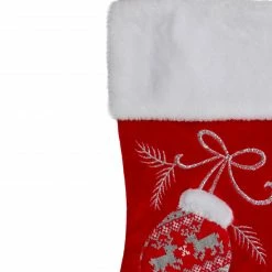 Northlight 20.5-Inch Red And White Winter Mittens Embroidered Christmas Stocking -Northlight Shop northlight l87989 2 sample 34778.1604196381