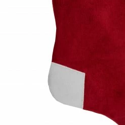 Northlight 20.5-Inch Red And White Velvet Christmas Stocking With Faux Fur -Northlight Shop northlight l88029 3 sample 76933.1604110073