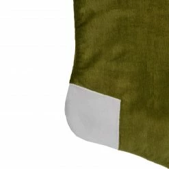 Northlight 20.5-Inch Green And White Corduroy Christmas Stocking -Northlight Shop northlight l88030 3 sample 90310.1664379675
