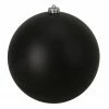 Northlight Jet Black Shatterproof Matte Christmas Ball Ornament 8" (200mm)