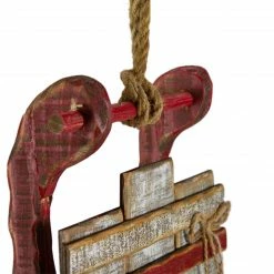 Northlight 15.25" Brown And Red Wooden Snowman Sleigh Christmas Wall Decor -Northlight Shop northlight lk26755 4 sample 56649.1665610748