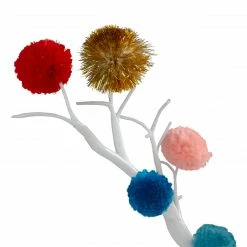 Northlight 15" Multi-Color Christmas Cheer Pom Pom Twig Tree -Northlight Shop northlight ls26219 3 74958.1588402589