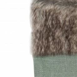 Northlight 20" Green Burlap Christmas Stocking With Faux Fur Cuff -Northlight Shop northlight lt90711 2 sample 39164.1600824037