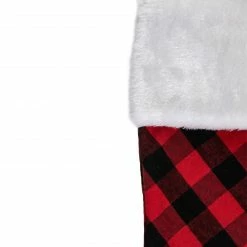 Northlight 20" Red And Black Buffalo Plaid Christmas Stocking With Faux Fur Cuff -Northlight Shop northlight lt90734 2 sample 35740.1600996804