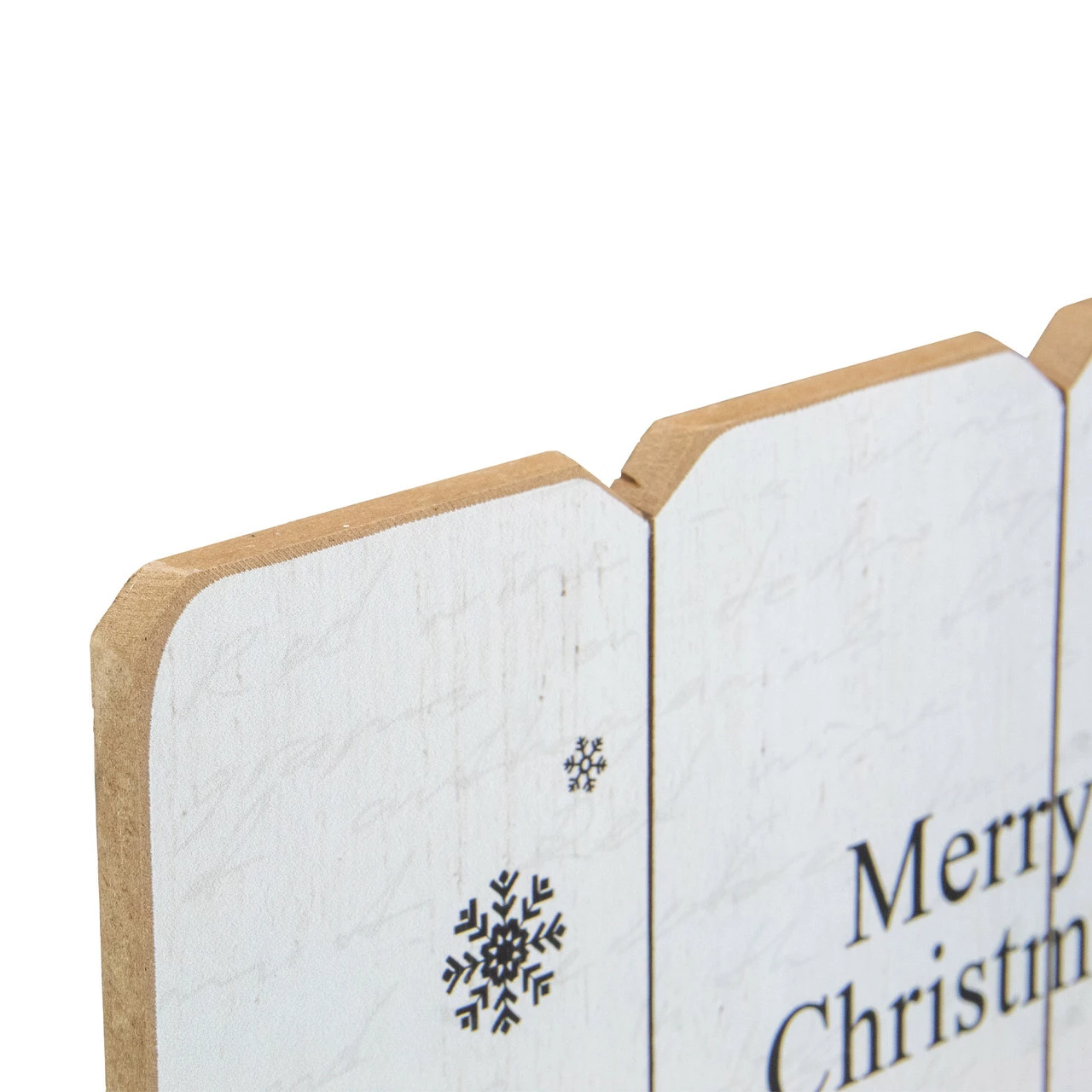 Northlight 16” White Merry Christmas Post Card Winter Scene Wooden Wall Sign 3 Northlight 16” White Merry Christmas Post Card Winter Scene Wooden Wall Sign - Image 3