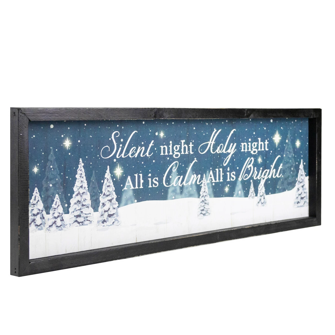 Northlight 23.5" Framed Silent Night Christmas Wall Sign 2 Northlight 23.5" Framed Silent Night Christmas Wall Sign - Image 2