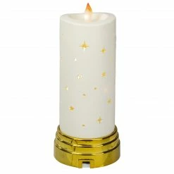 Northlight 9" Gold And White Nativity Scene Flameless Candle -Northlight Shop northlight mw20x1219 3 05258.1664638690