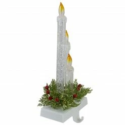 Northlight 9" Battery Operated LED Lighted Candle Christmas Stocking Holder -Northlight Shop northlight mw20x1227 3 20939.1665611628