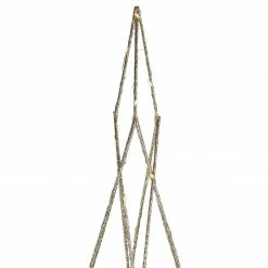 Northlight 32" LED Lighted B/O Gold Glittered Wire Geometric Christmas Cone Tree - Warm White Lights -Northlight Shop northlight my89435 3 sample 10299.1604023643